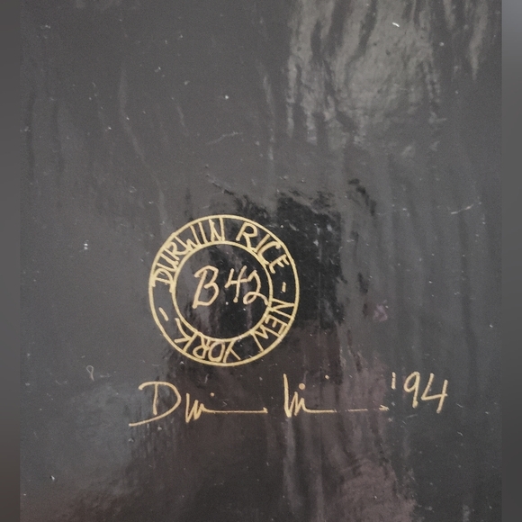 Vintage Durwin Rice Decoupage Plate, pre-owned - Picture 7 of 7